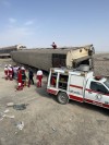 ببینید | دو واگن قطار مسافربری مشهد به یزد مجاله شده است | احتمال افزایش کشته شدگان حادثه قطار مسافربری مشهد به یزد